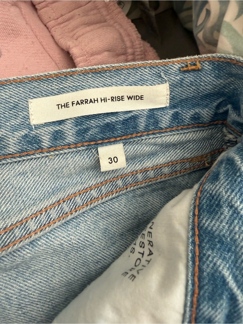 Denim Forum Farrah High Rise Wide-Leg Women's Jeans - Picture 4 of 4